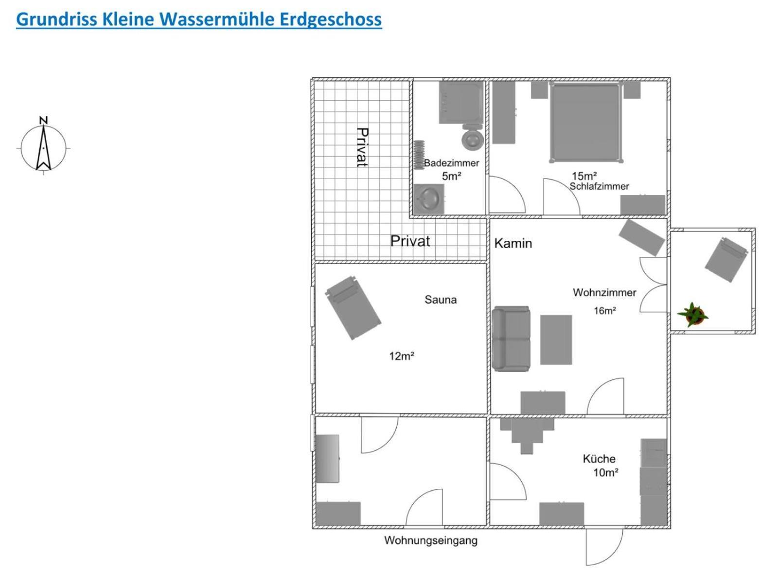 Ferienhaus Naturlich Wassermuhle Капелн Екстериор снимка